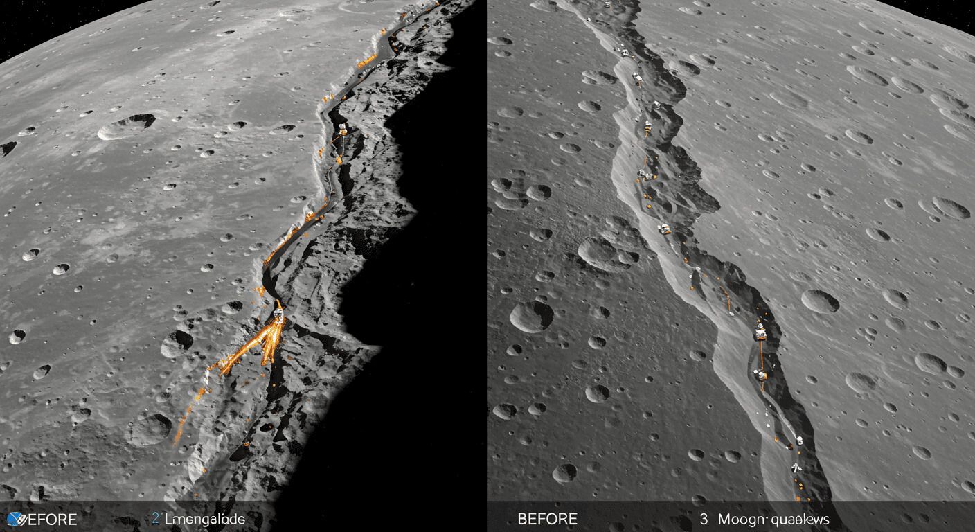 中国研究チームが月面で41の地すべりを発見、月震が原因と判明｜将来の月基地計画に影響