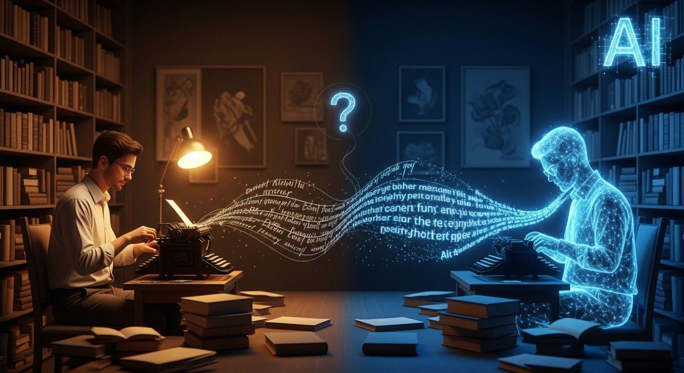 AI文学が人間を超えた日 – ChatGPT生成作品を読者が支持、著作権法に影響も