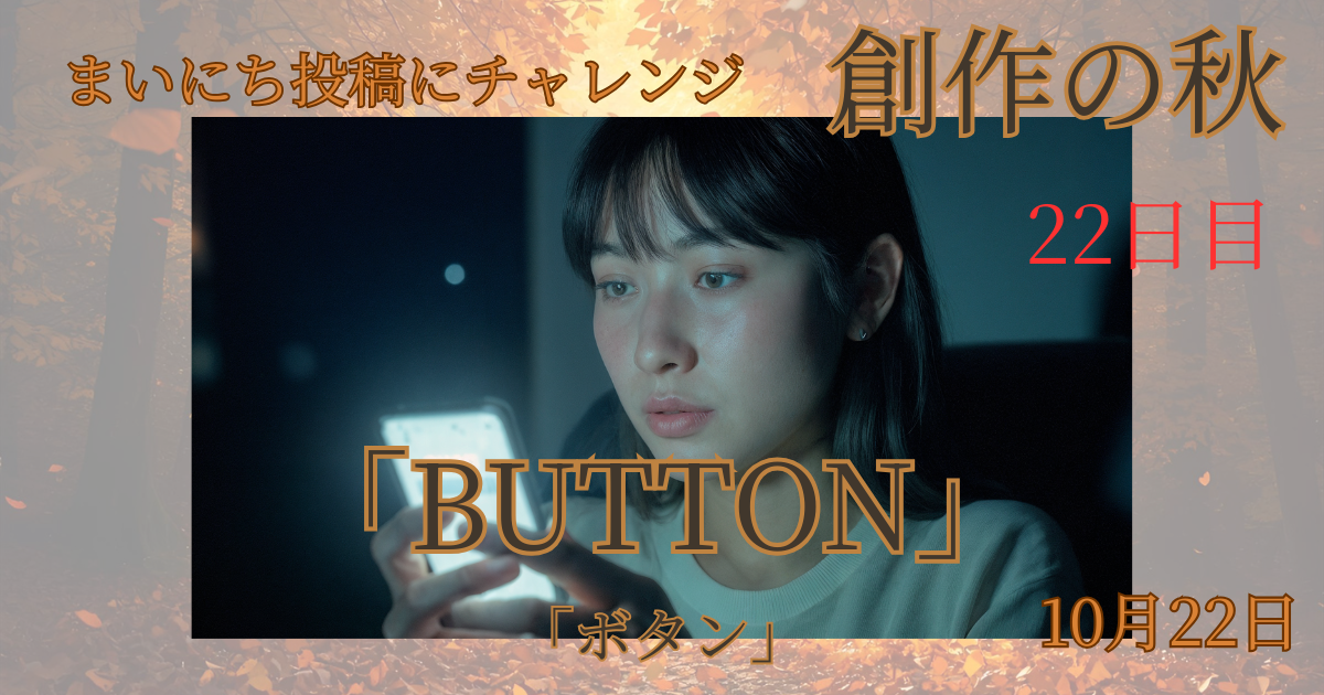 KREA × Suno「The Button」──AIが描く“押す勇気”｜Inktober 2025 #まいにち創作の秋
