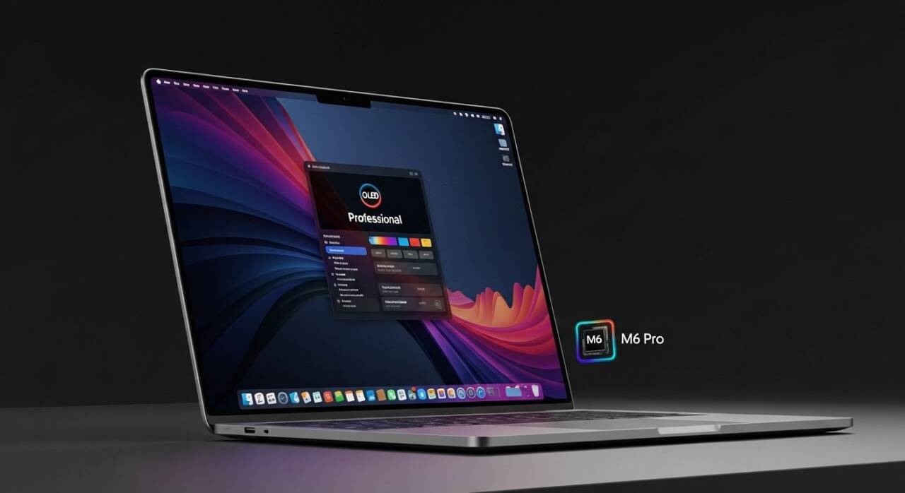 Apple、M6 Pro/Max MacBook ProにOLED搭載へ。タッチスクリーン対応で2026年後半発売予定