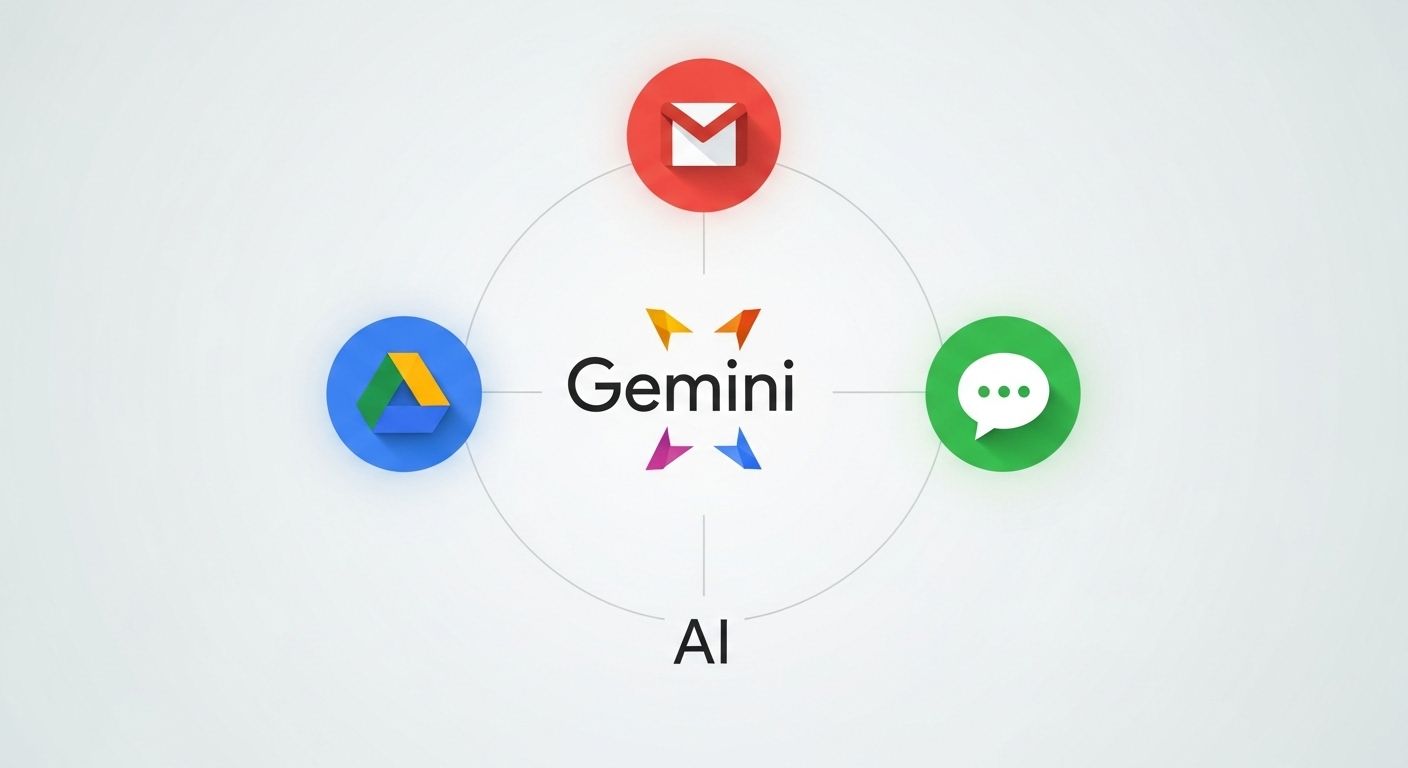 Google Gemini Deep Research、Gmail・ドライブ・チャットと連携開始。AIが個人データから包括的調査レポートを生成