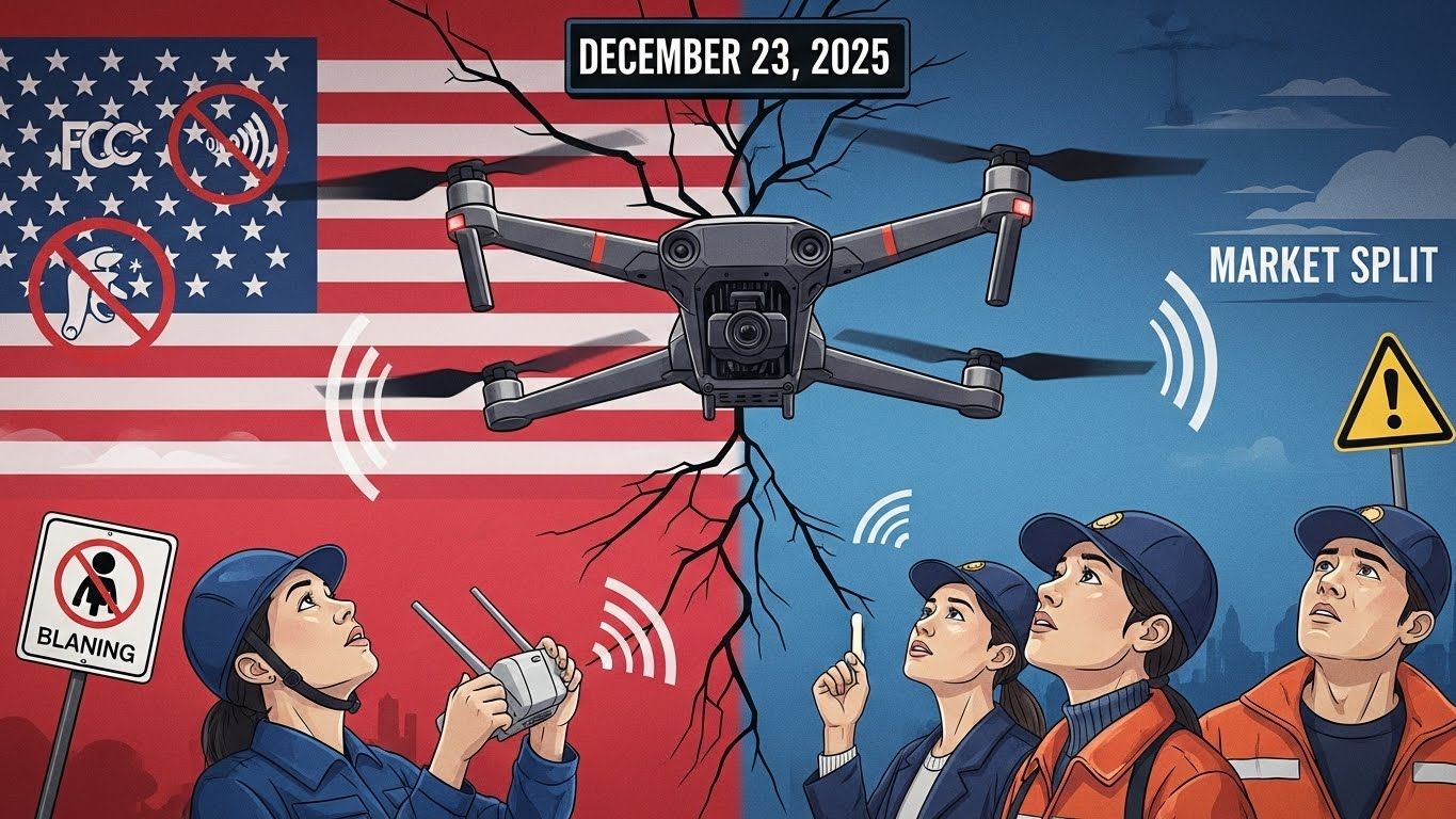DJI米国禁止措置が12月23日に発動か──安全保障監査なく自動規制、ドローン産業に激震