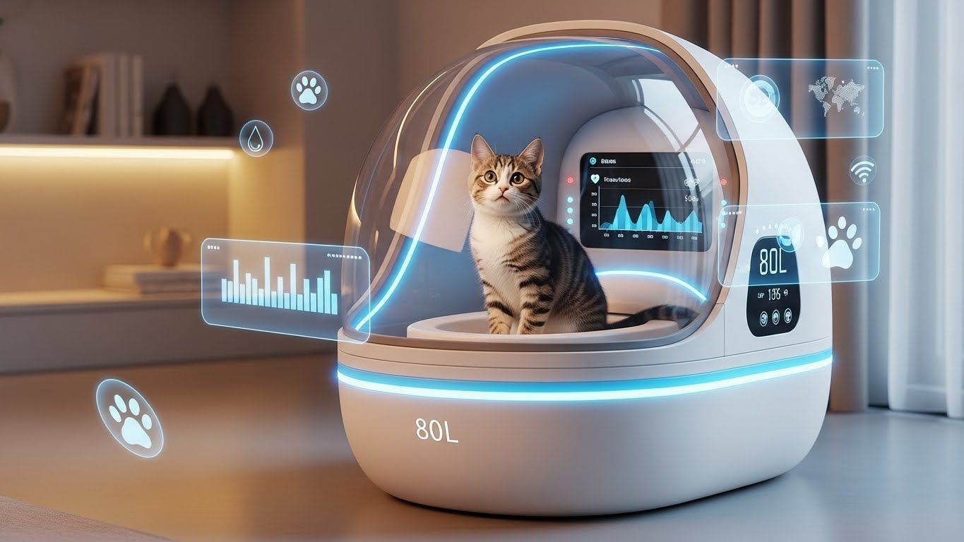 petguguが世界初の自動水洗式スマート猫トイレを発表、CES 2026でAI健康エコシステム全容公開 - innovaTopia
