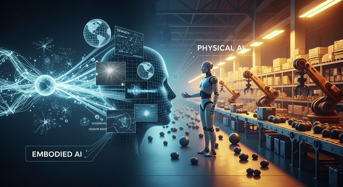 フィジカルAIとエンボディドAI：「動く知能」と「知能が生まれる条件」をつなぐ2026年の転換点