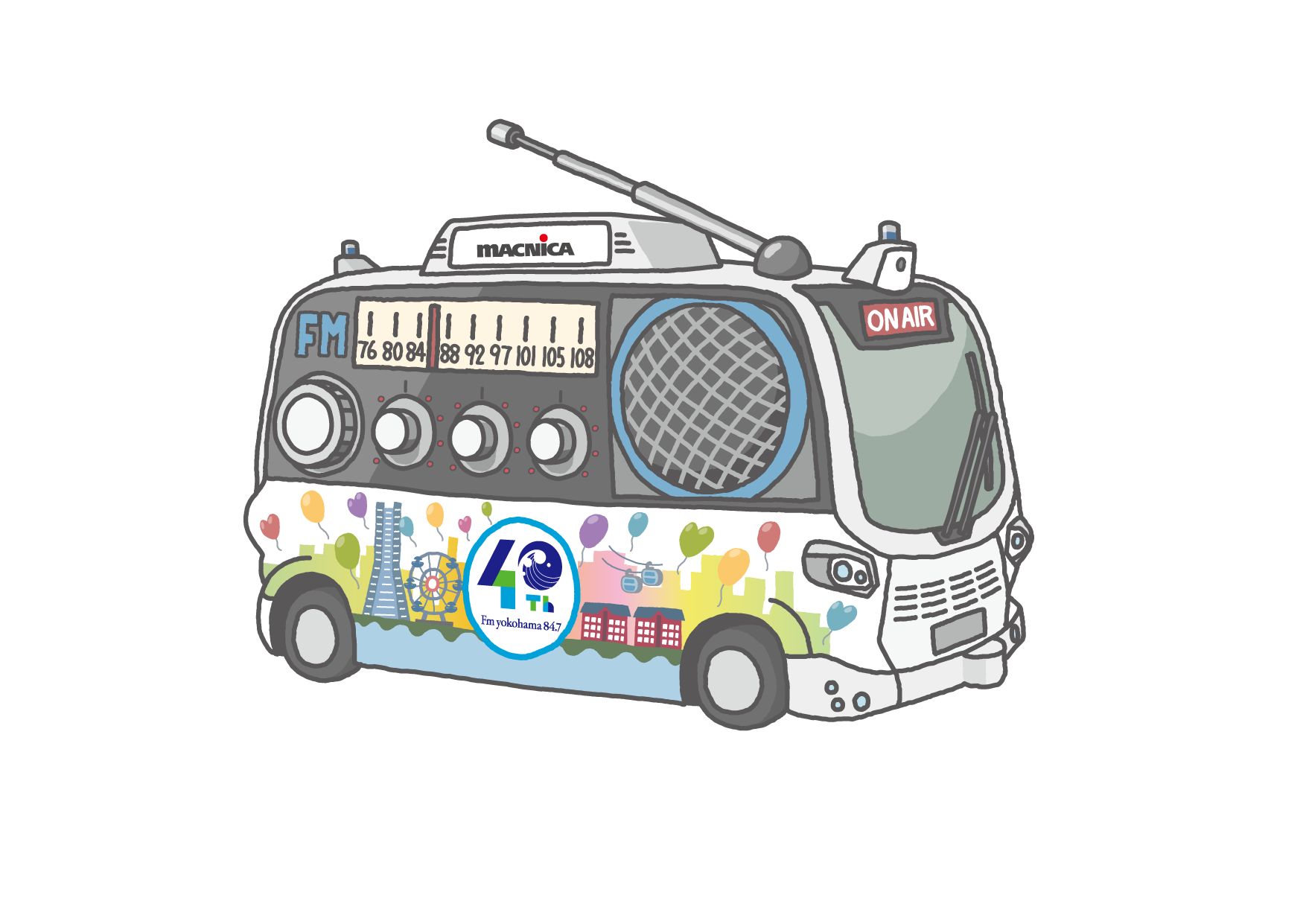 みなとみらいに「走るラジオスタジオ」登場。FMヨコハマとマクニカが自動運転EVバスで新たな放送体験を提供