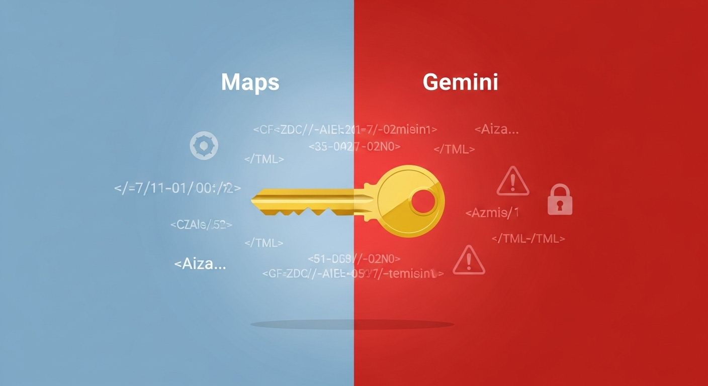 Google APIキーがGeminiの認証情報に—公開ウェブ上で約3,000件の有効キーが発見される