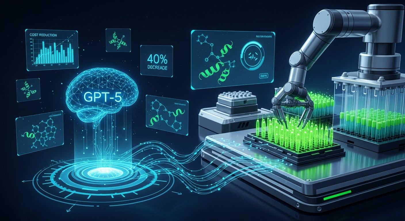 OpenAI GPT-5が自律実験システムを実現、無細胞タンパク質合成のコストと収率を同時改善