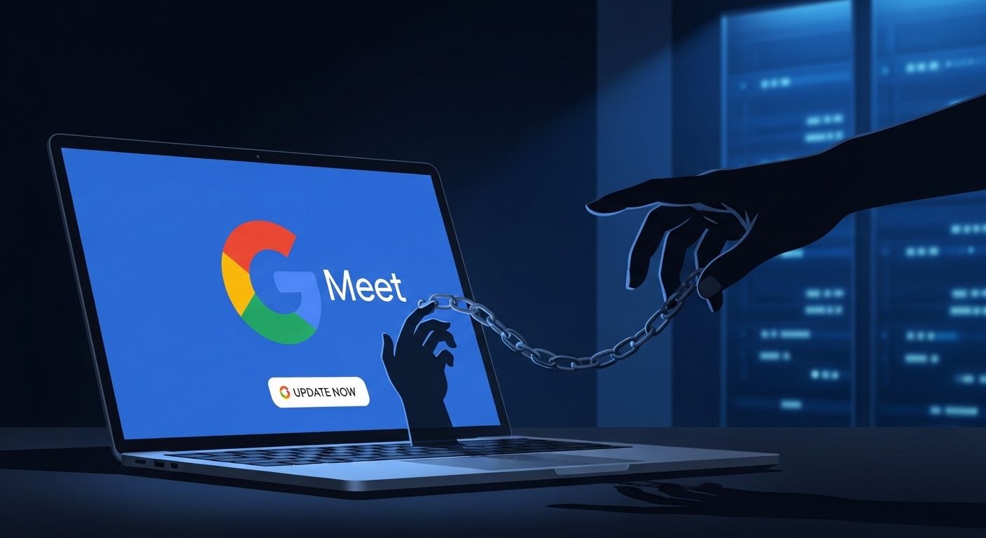 Google Meet偽アップデートに要注意｜ワンクリックでPCが乗っ取られる新手口