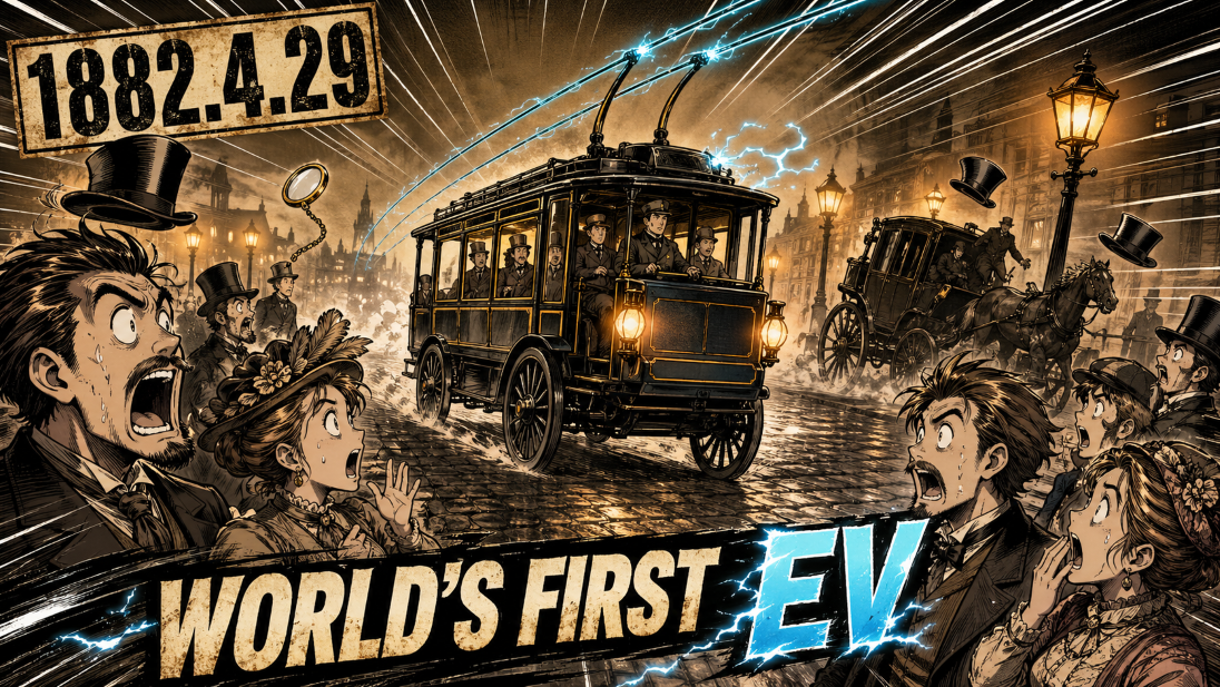 4月29日【今日は何の日？】1882年、世界初の電気自動車『エレクトロモート』が走った日—144年の遠回り