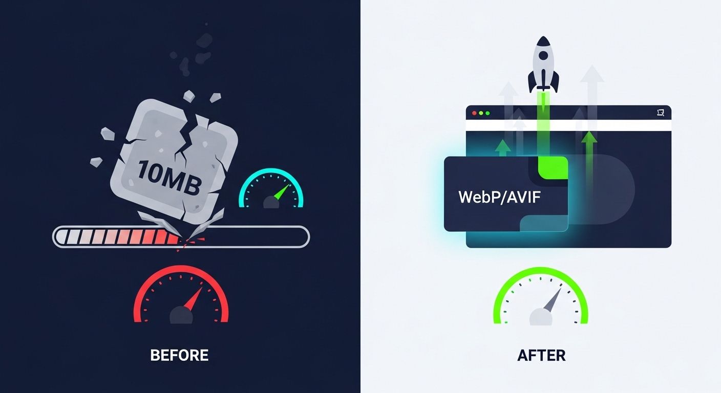 LCP・Core Web Vitalsの画像最適化—WebP・AVIF・CDNで変わるサイトの実力