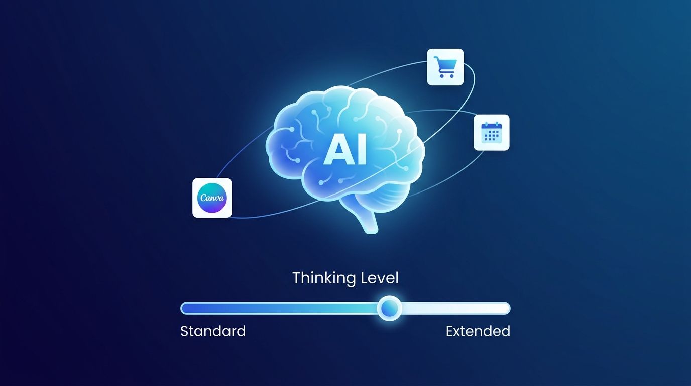 Geminiアプリ｜思考レベル「Extended」が段階展開、Canva・OpenTable統合も近日予定