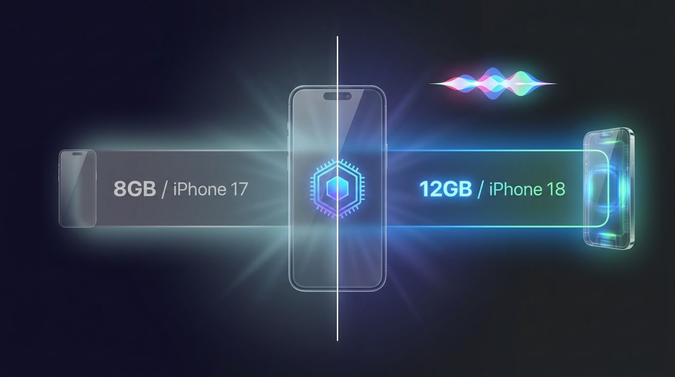 iPhone 18、全モデル12GB RAMへ｜Siri AIが標準機の「条件」を書き換えた