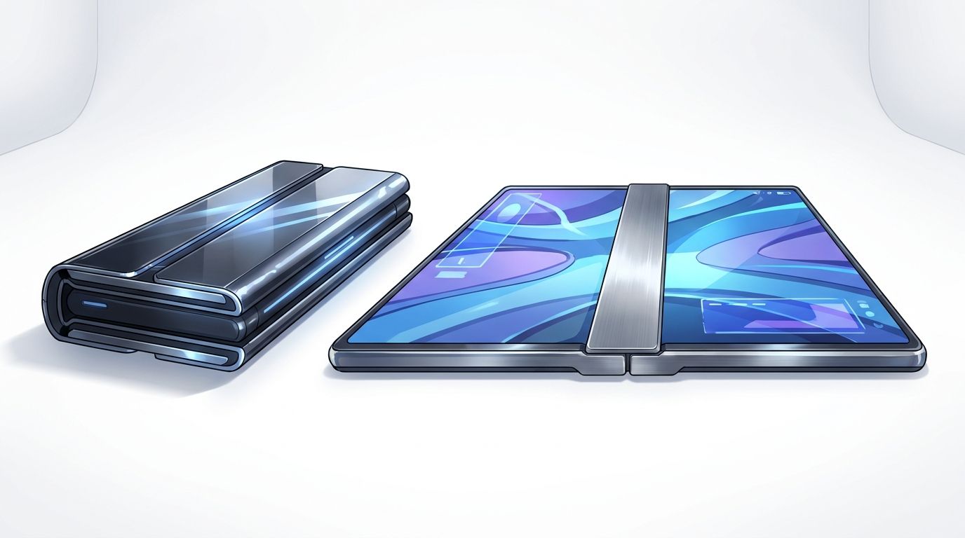 Samsung Display｜折りたたむと「箱」になるデザイン特許取得──ローラブル×フォルダブル統合コンセプトの正体