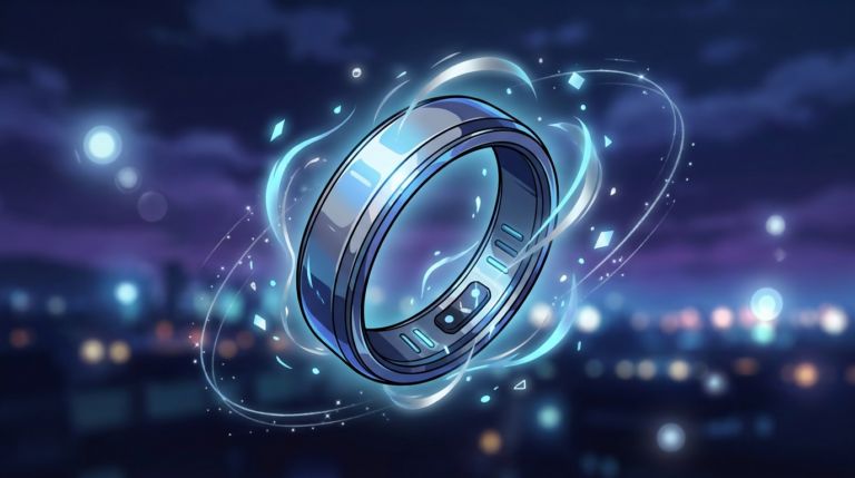 A_sleek_titanium_smart_ring_floating_in_mid-air_ag-1782701200314 - innovaTopia