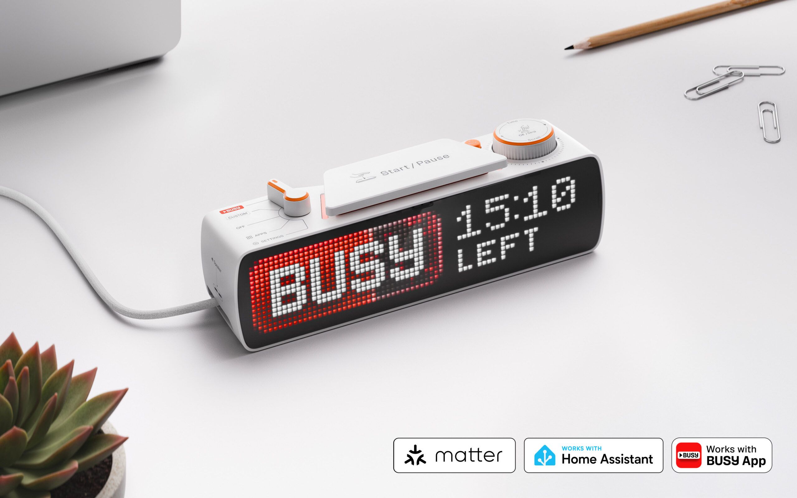 Busy Bar｜Flipper Devicesが手がける在宅勤務向けステータス表示デバイス、価格は199ドルから