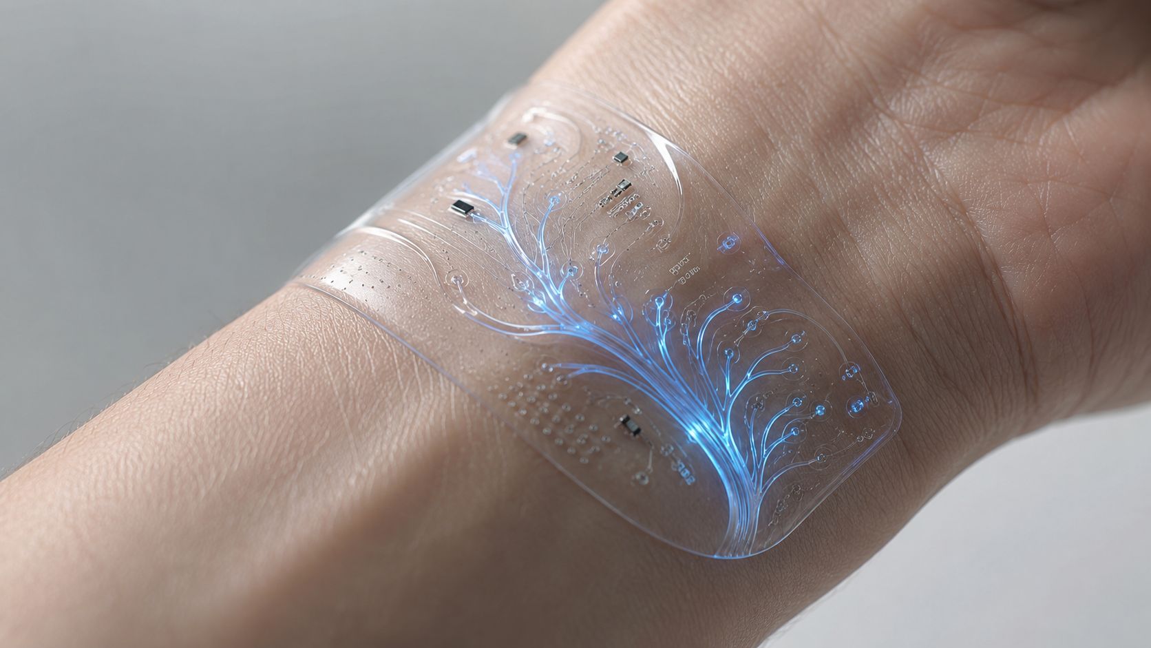 シカゴ大学研究の皮膚のように伸びる電子パッチ｜体に貼ったままAIが動く、サーバー不要の医療デバイスが実証段階へ