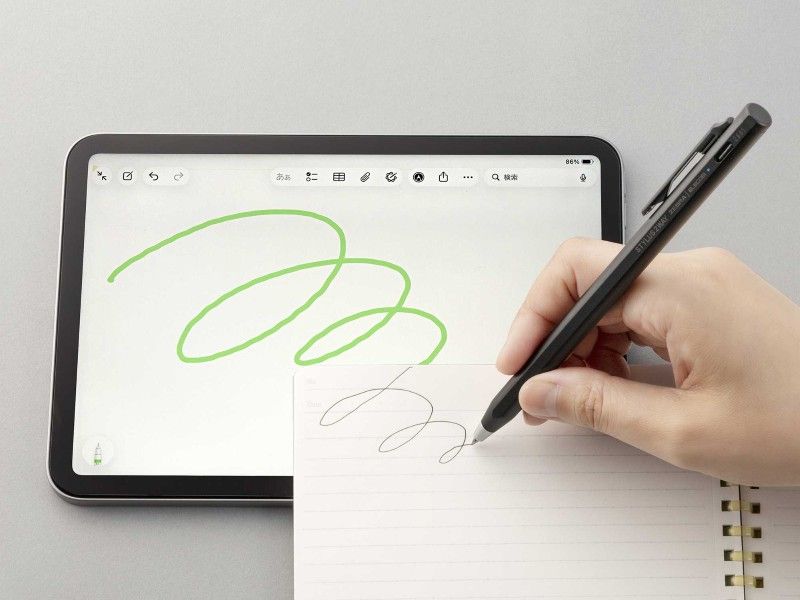 ゼブラ「スタイラスツーウェイ」紙にもiPadにも。切り替え不要で書ける2WAYペン