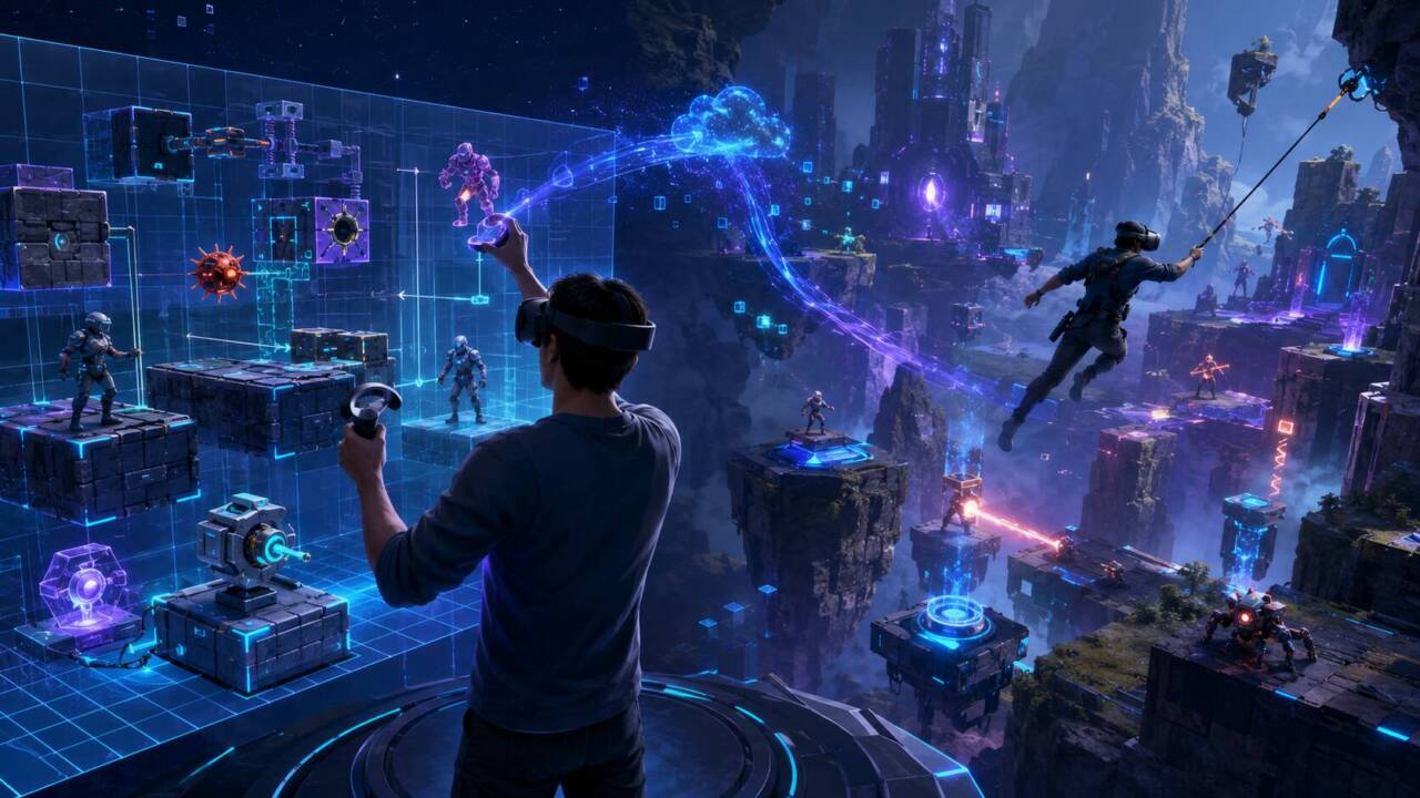 Hyperstacks、SteamVRで7月30日発売｜プレイヤーがステージを作るVRアクションゲーム