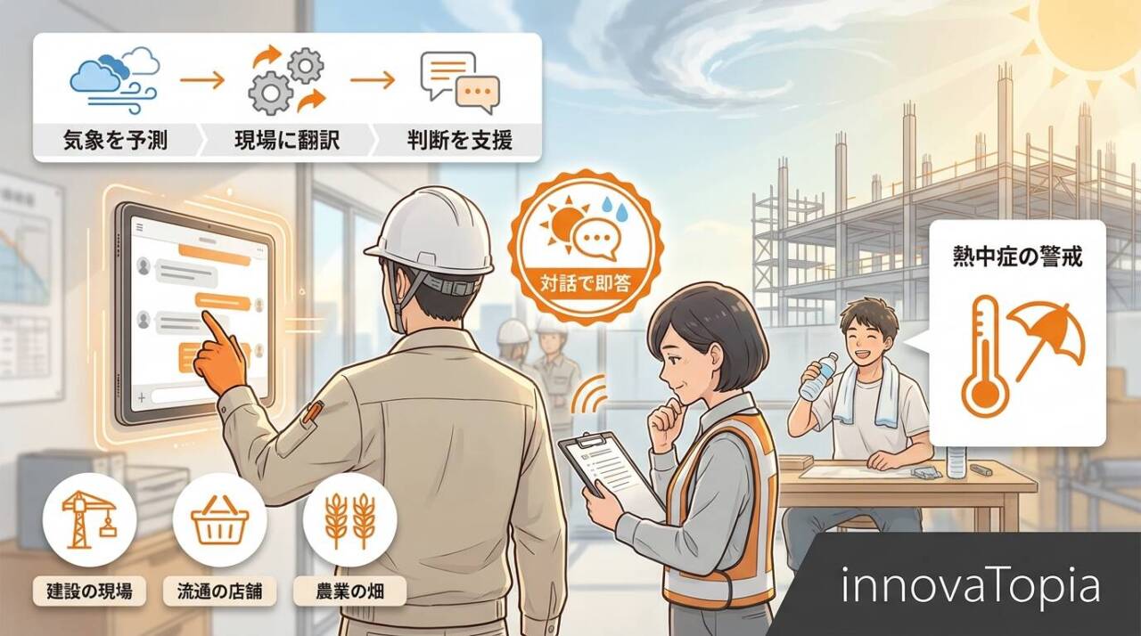 ウェザーニュース for businessに気象AIエージェント