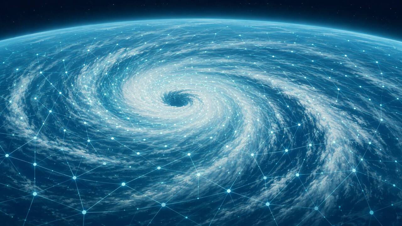 Google DeepMindのAI「WeatherNext」、台風予測に一日の猶予を生む｜オープンソースで無償公開