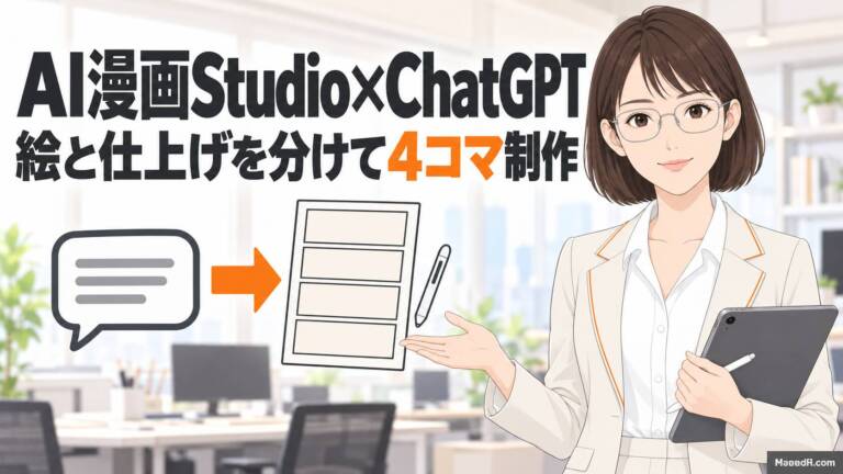 【解説】AI漫画Studio×ChatGPT｜絵はChatGPT、仕上げはStudioで4コマ制作