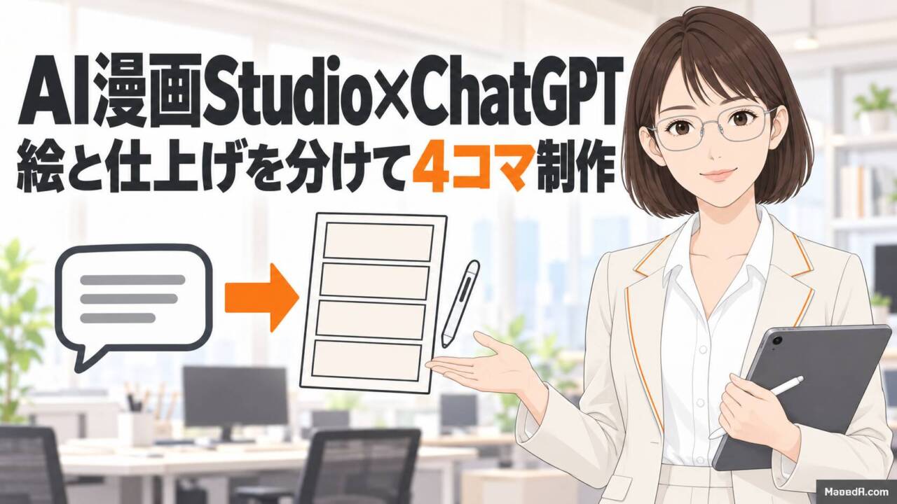 【解説】AI漫画Studio×ChatGPT｜絵はChatGPT、仕上げはStudioで4コマ制作