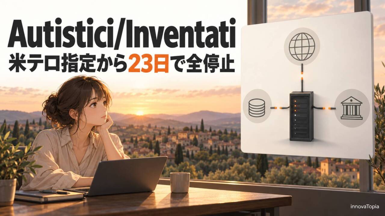 【解説】伊A/I、米テロ指定から23日で全停止|ドメイン・決済・口座の連鎖 - innovaTopia