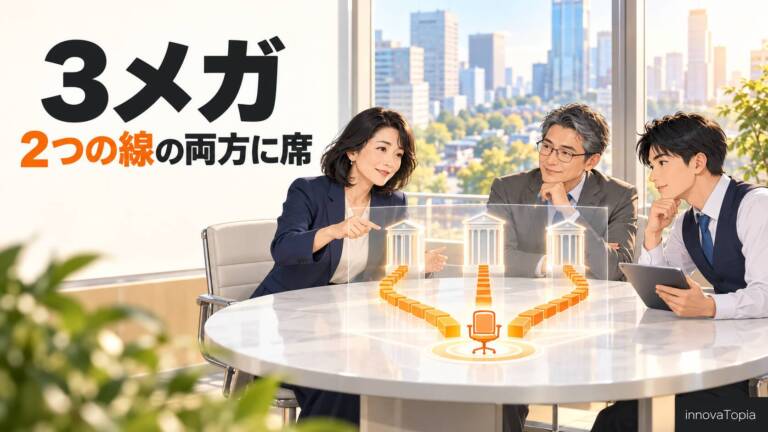 3メガ、トークン化預金の新機構で理事に|ステーブルコインと並ぶ2つの線 - innovaTopia