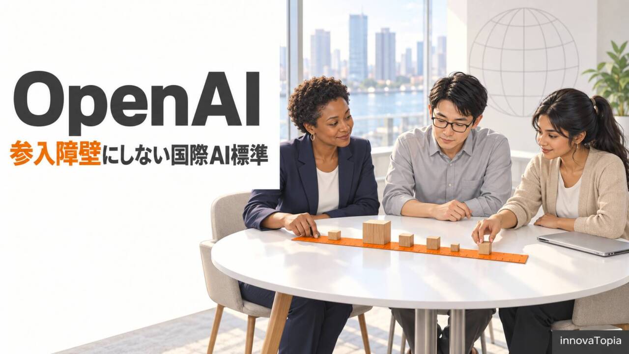 OpenAI、国際AI標準の米国主導を提言|参入障壁にしない設計 - innovaTopia