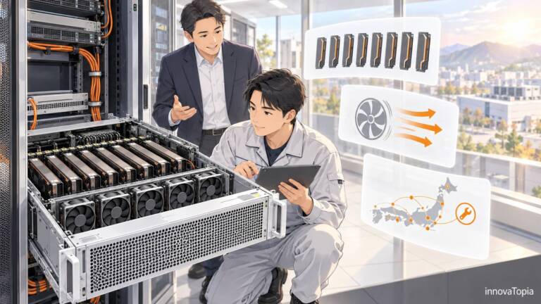 シャープのAIサーバ参入、なぜ空冷4Uからか｜強みは全国の保守網