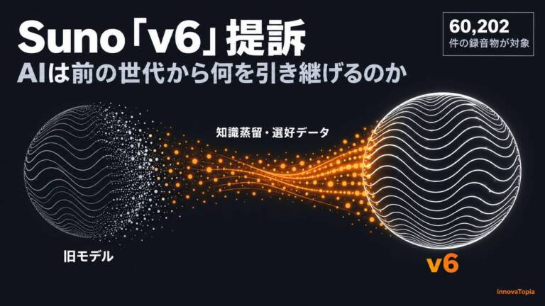【解説】Suno「v6」提訴、AIは前の世代から何を引き継げるのか