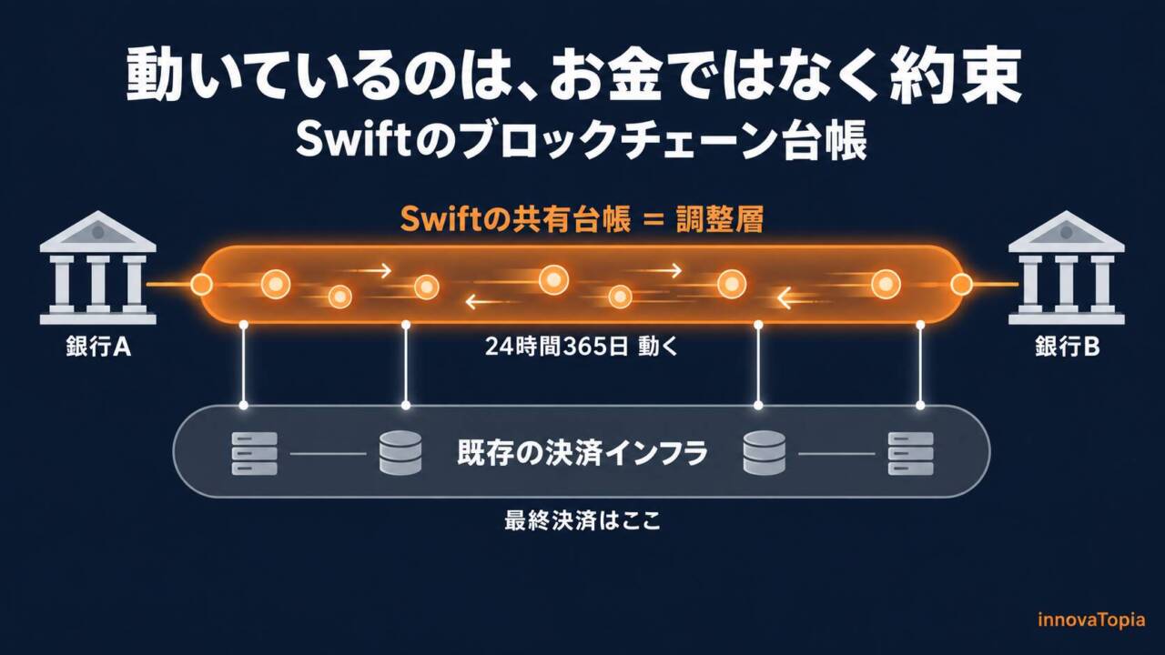 【解説】Swiftの台帳で動くのはお金ではなく約束｜24時間送金が国内へ
