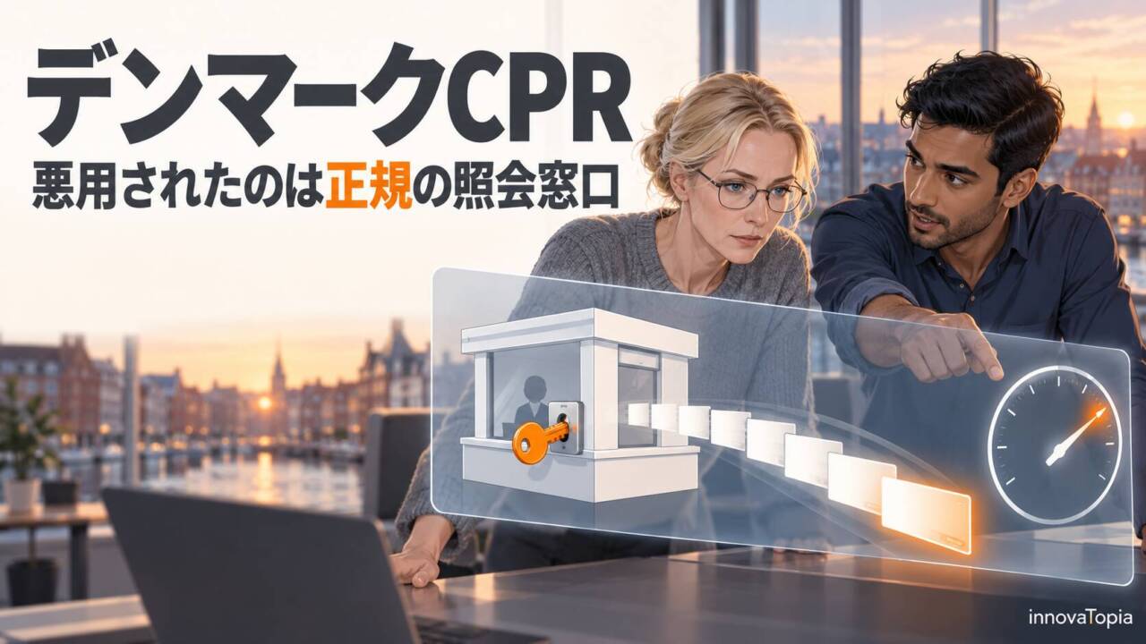 デンマークCPR約880万人分に不正アクセス、悪用されたのは正規の照会窓口 - innovaTopia