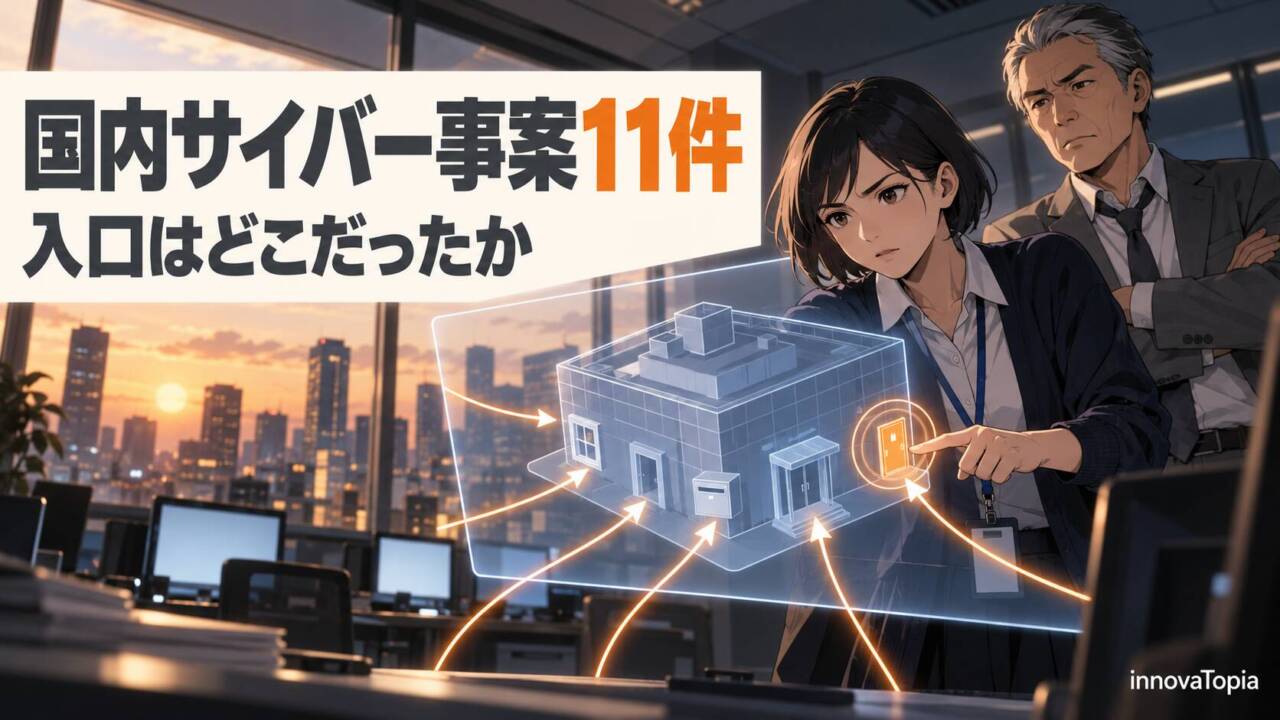 【解説】ムラウチドットコム771万件・東洋紡・ヤマトなど国内サイバー事案11件を入口別に整理 - innovaTopia