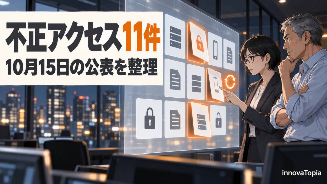 【解説】エムスリー・ACCESS・大和総研など不正アクセス11件、10月15日の公表を整理 - innovaTopia