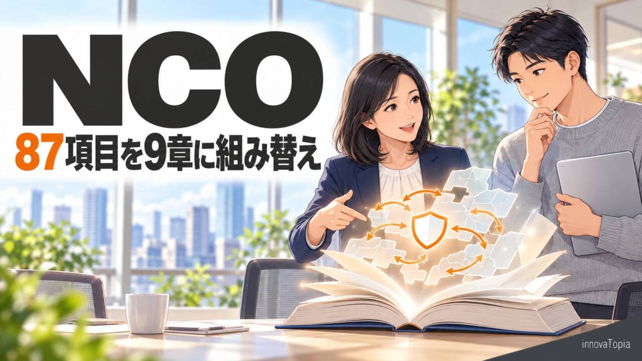 NCOがサイバーセキュリティ関係法令Q&Aハンドブックを改訂、87項目を9章に組み替え - innovaTopia