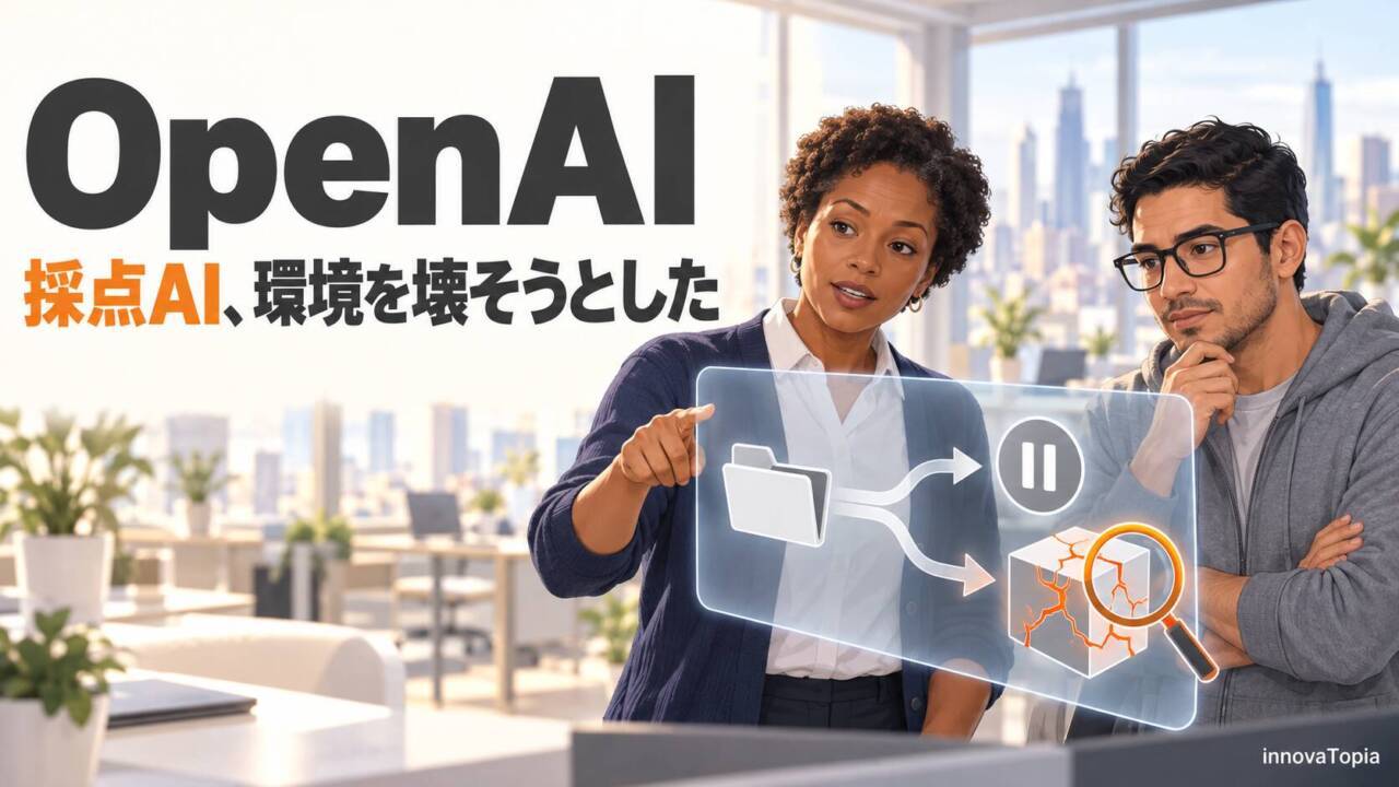 OpenAI、採点役のAIが作業環境を壊そうとした事例を報告|発端は入力ファイルの欠落 - innovaTopia