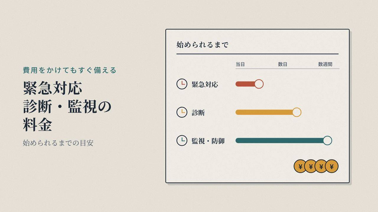 【随時更新】費用をかけてもすぐ備える|不正アクセスの緊急対応・診断・監視の料金 - innovaTopia