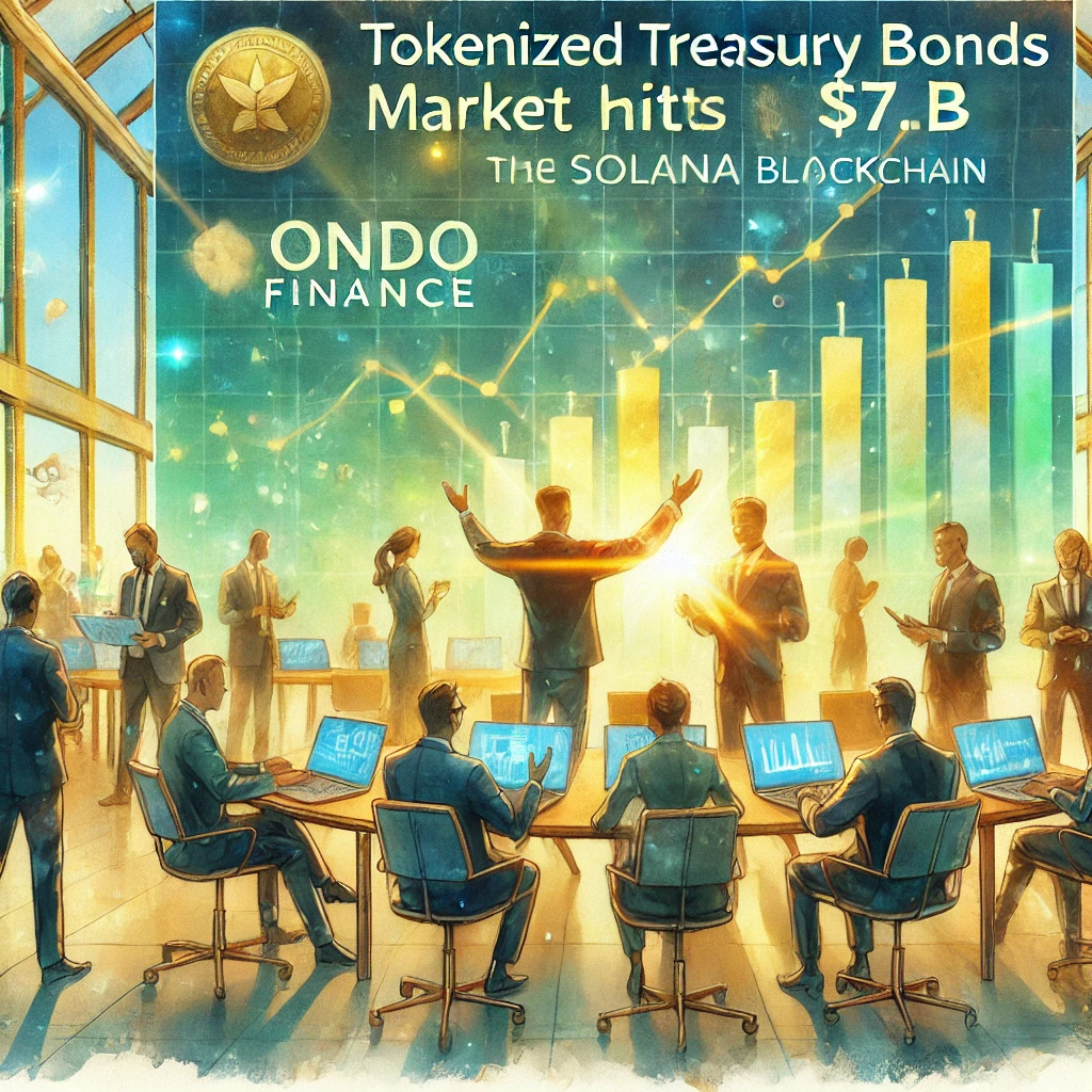 "Ondo FinanceがSolanaブロックチェーンに米国財務省裏付けトークンを拡大、トークン化国債市場が76億ドルに急成長" - innovaTopia - （イノベトピア）