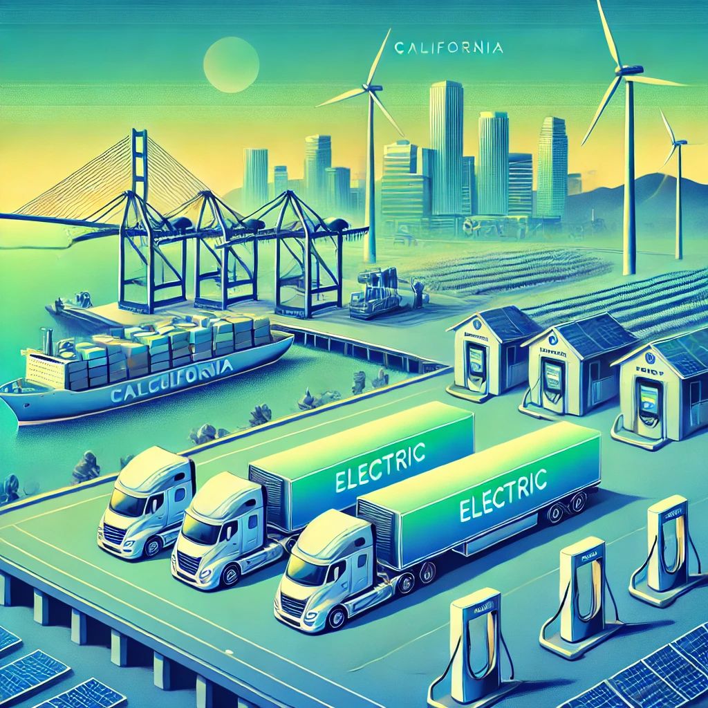 カリフォルニア港、炭素燃料トラック禁止へ！2035年カーボンフリー目指す電動化の波