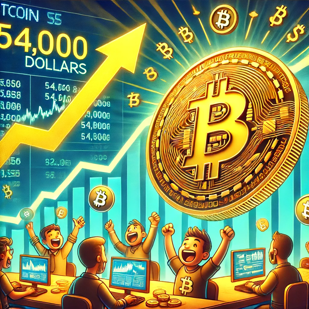 ビットコイン、54,000ドル突破！2021年12月以来の高値記録 - innovaTopia - （イノベトピア）