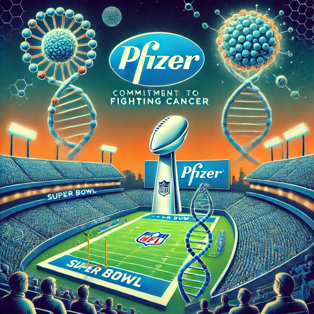 スーパーボウルで輝くPfizerの約束:「科学への敬意」でがん撃退への道筋
