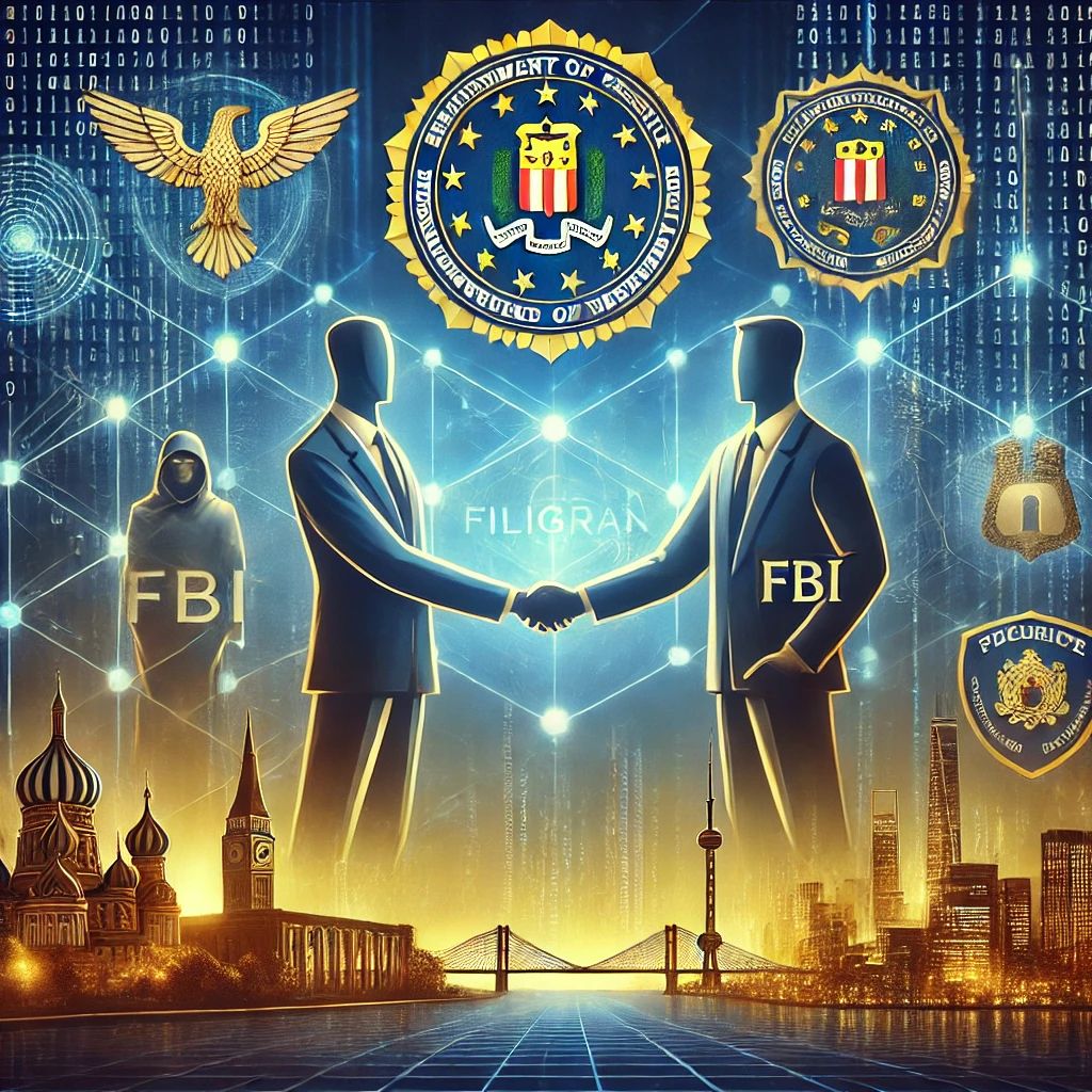 DALLE 2024-09-27 062729 - An empowering illustration representing Filigrans partnership with the FBI to bolster cybersecurity efforts The image shows a symbolic handshake bet - innovaTopia