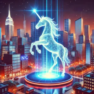 イギリス、ユニコーン企業を称えNYに斬新3Dホログラム設置！ - innovaTopia - （イノベトピア）