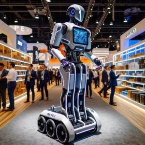 車輪付きヒューマノイドロボット、Modexで注目集める：Reflex Roboticsが披露