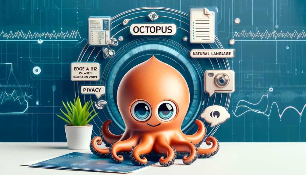 DALLE-2024-04-18-162921-An-eye-catching-wide-image-for-an-article-about-Octopus-V3-a-new-edge-AI-agent-capable-of-processing-natural-language-images-and-voice-with-less - innovaTopia