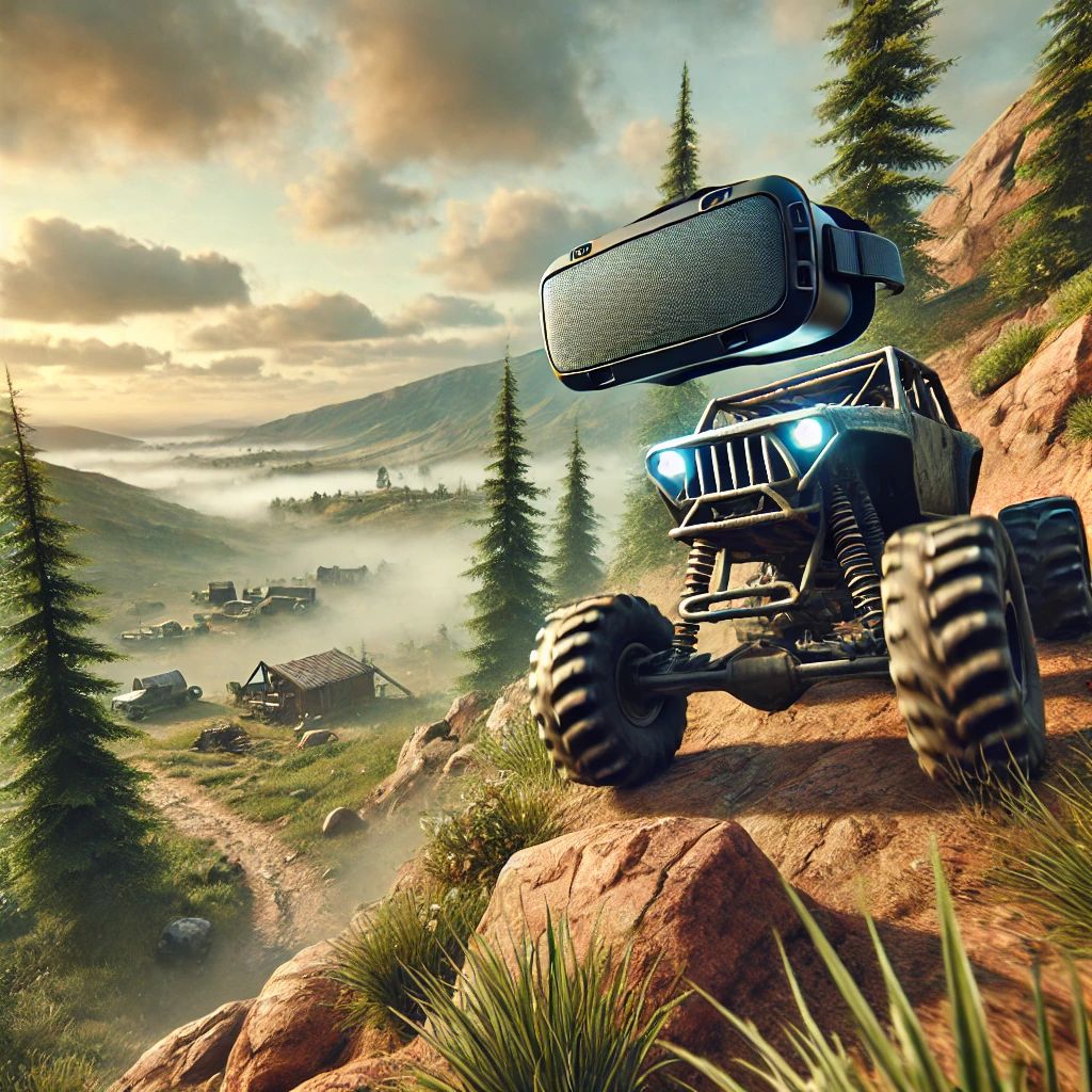 DALLE 2024-06-28 082223 - An off-road adventure scene in virtual reality featuring rugged terrain and a VR headset representing the upcoming release of MudRunner on Meta Qu - innovaTopia