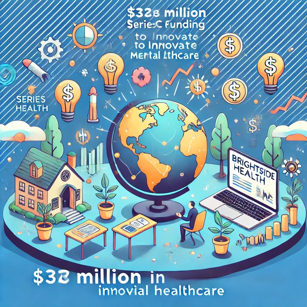 DALLE 2024-07-08 120038 - An illustration of Brightside Health raising million in Series C funding to innovate mental healthcare The scene includes the Brightside Health l - innovaTopia