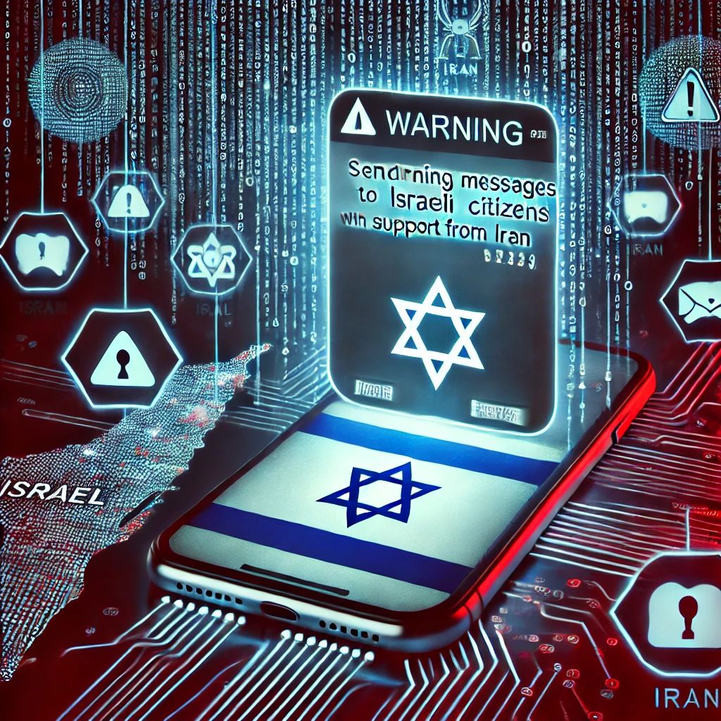 イラン支援ハッキンググループ、イスラエル市民に警告メッセージ大量送信