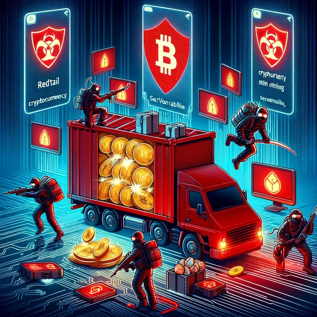 DALLE 2024-06-01 160159 - An illustration of the RedTail cryptocurrency mining malware exploiting the latest security vulnerabilities The scene should include digital symbols - innovaTopia